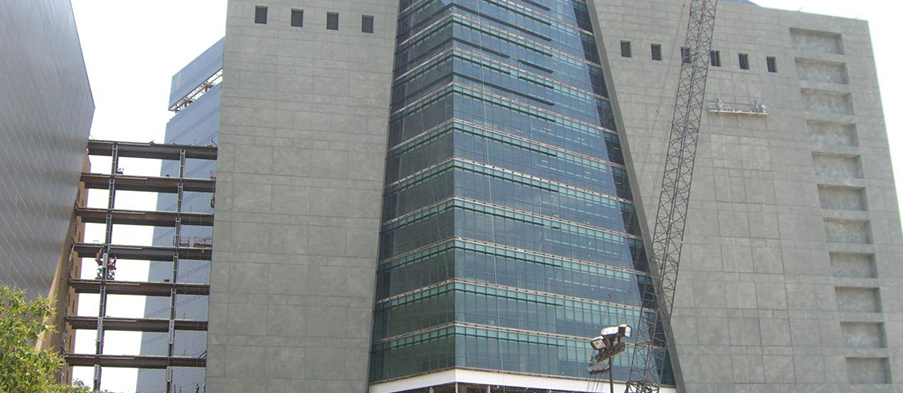 美国哈德里大厦单元式玻璃幕墙